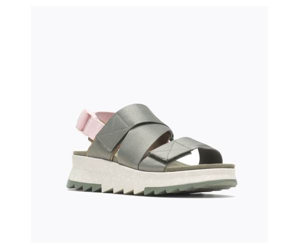 Merrell Alpine Cush Backstrap Szandál Női Világos Zöld Barna Akció | Webshop HU-ZV1305768