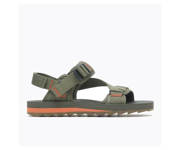 Merrell Alpine Pántos Szandál Férfi Olivazöld Akció | Webshop HU-LY3897162