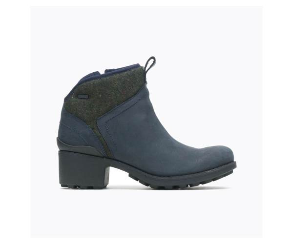 Merrell Chateau II Mid Pull Vízálló Téli Csizma Női Sötétkék Akció | Webshop HU-AM7406829