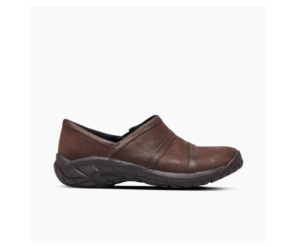 Merrell Encore Moc 4 Bőr Alkalmi Cipő Női Barna Szürke Akció | Webshop HU-PN3902715