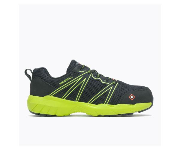 Merrell Fullbench Superlite Alloy Toe Széles Cipő Szélesség Munkacipő Férfi Világos Zöld Fekete Akció | Webshop HU-KL0365489
