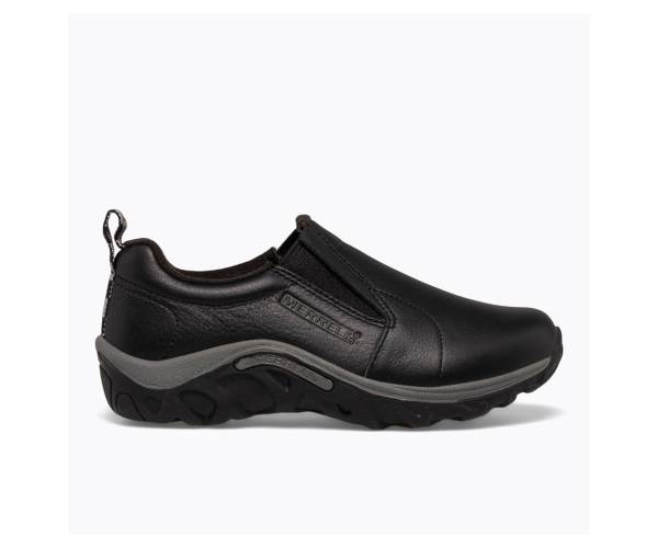 Merrell Jungle Moc Bőr Slip On Lány Fekete Akció | Webshop HU-TX6041358