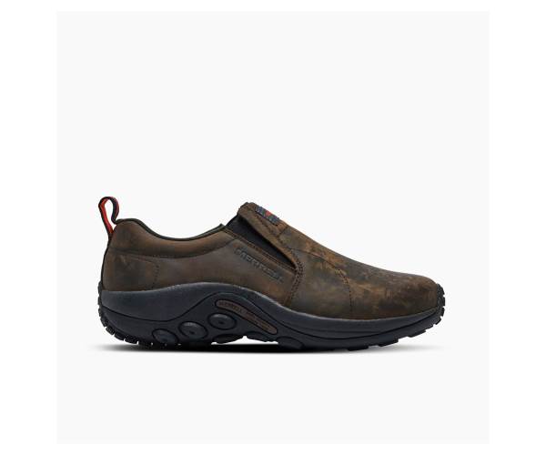 Merrell Jungle Moc Bőr Sr Széles Cipő Szélesség Munkacipő Férfi Sötétbarna Akció | Webshop HU-ZQ3290851