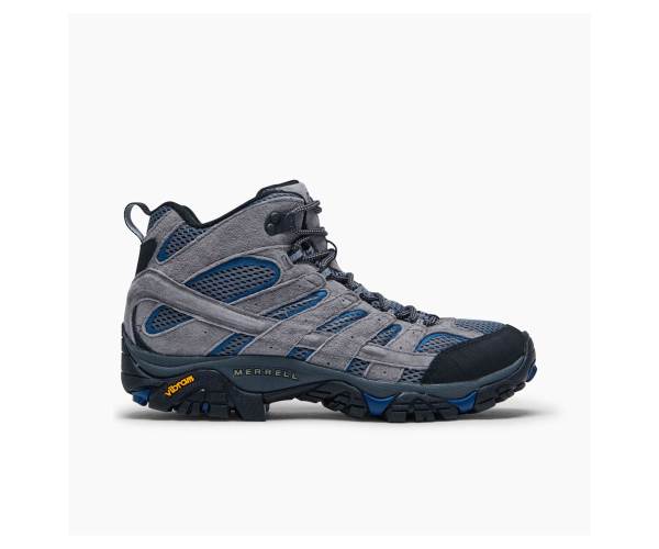 Merrell Moab 2 Mid Ventilator Túracipő Férfi Szürke Kék Akció | Webshop HU-IX9058431
