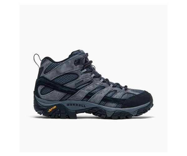 Merrell Moab 2 Mid Vízálló Széles Cipő Szélesség Túracipő Férfi Szürke Akció | Webshop HU-OQ4593701