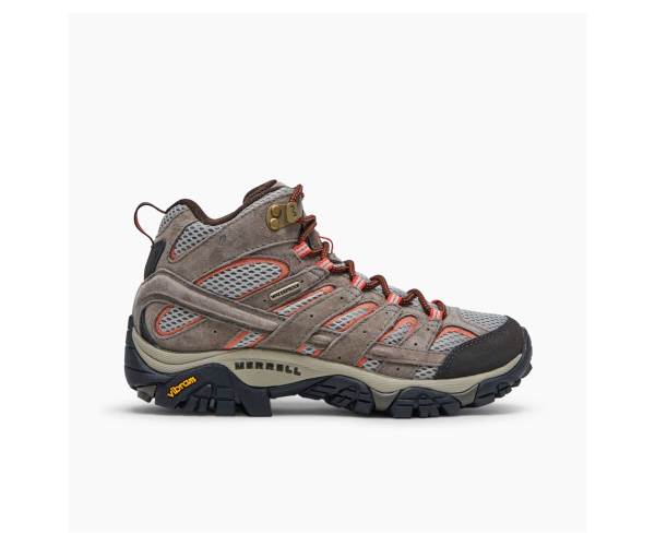 Merrell Moab 2 Mid Vízálló Túracipő Női Barna Szürke Akció | Webshop HU-WV0957846