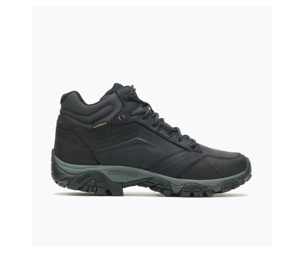 Merrell Moab Adventure Mid Vízálló Túracipő Férfi Fekete Akció | Webshop HU-KI7386502