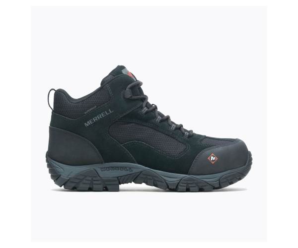Merrell Moab Onset Mid Vízálló Comp Toe Munkabakancs Férfi Fekete Akció | Webshop HU-EK2580467