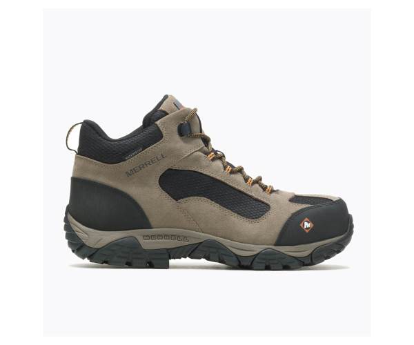 Merrell Moab Onset Mid Vízálló Comp Toe Munkabakancs Férfi Fekete Khaki Akció | Webshop HU-LQ1205839