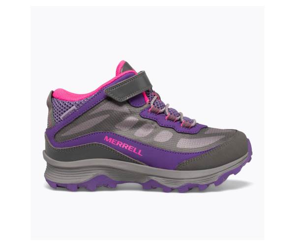 Merrell Moab Speed Mid A/C Vízálló Tornacipő Lány Lila Rózsaszín Szürke Akció | Webshop HU-QV1956028