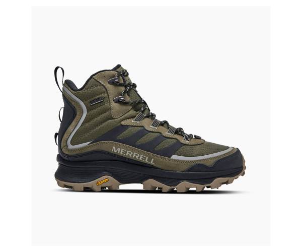 Merrell Moab Speed Thermo Mid Vízálló Túracipő Férfi Olivazöld Akció | Webshop HU-WE7904283