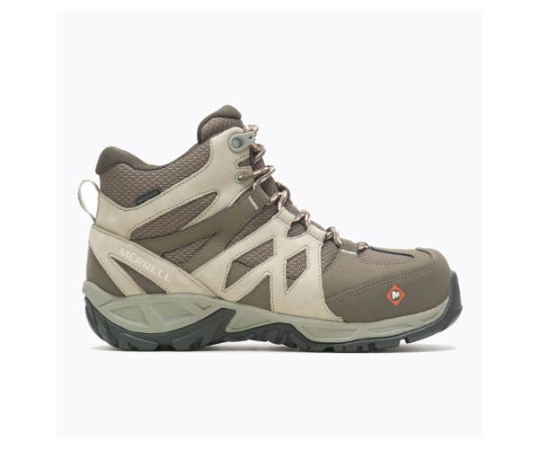 Merrell Siren Mid Vízálló Alloy Toe Munkabakancs Női Fekete Barna Akció | Webshop HU-SJ2675394