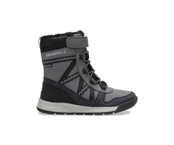 Merrell Snow Crush 2.0 Vízálló Bakancs Fiú Fekete Szürke Akció | Webshop HU-YB1456209