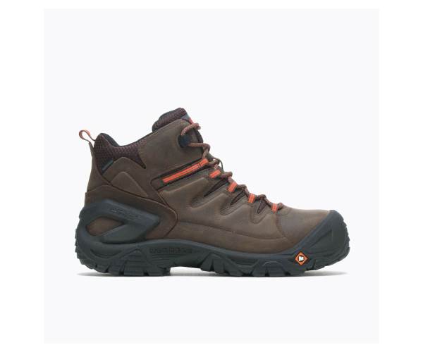 Merrell Strongfield Bőr 6 Inch Vízálló Comp Toe Munkabakancs Férfi Sötétbarna Akció | Webshop HU-IN5869324