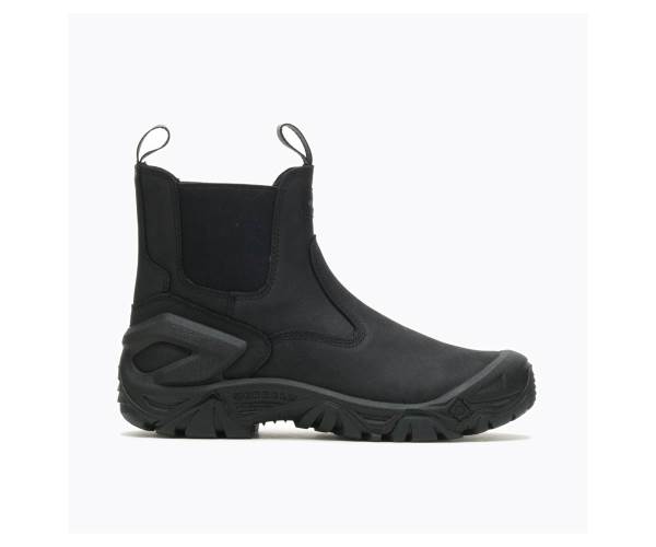 Merrell Strongfield Bőr Chelsea Sr Csizma Férfi Fekete Akció | Webshop HU-UN2160349