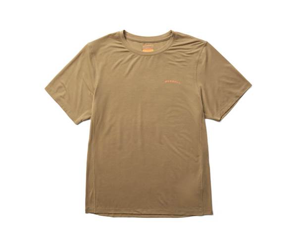 Merrell Tencel Rövid Sleeve Póló Férfi Bézs Akció | Webshop HU-WU6784123