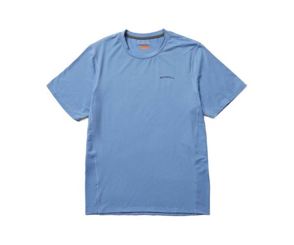 Merrell Tencel Rövid Sleeve Póló Férfi Sötétkék Fekete Akció | Webshop HU-PG1634280